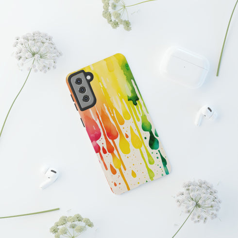 Rainbow Spring Showers - Impact Resistant Phone Case